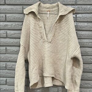 Cozy Beige Knit Sweater